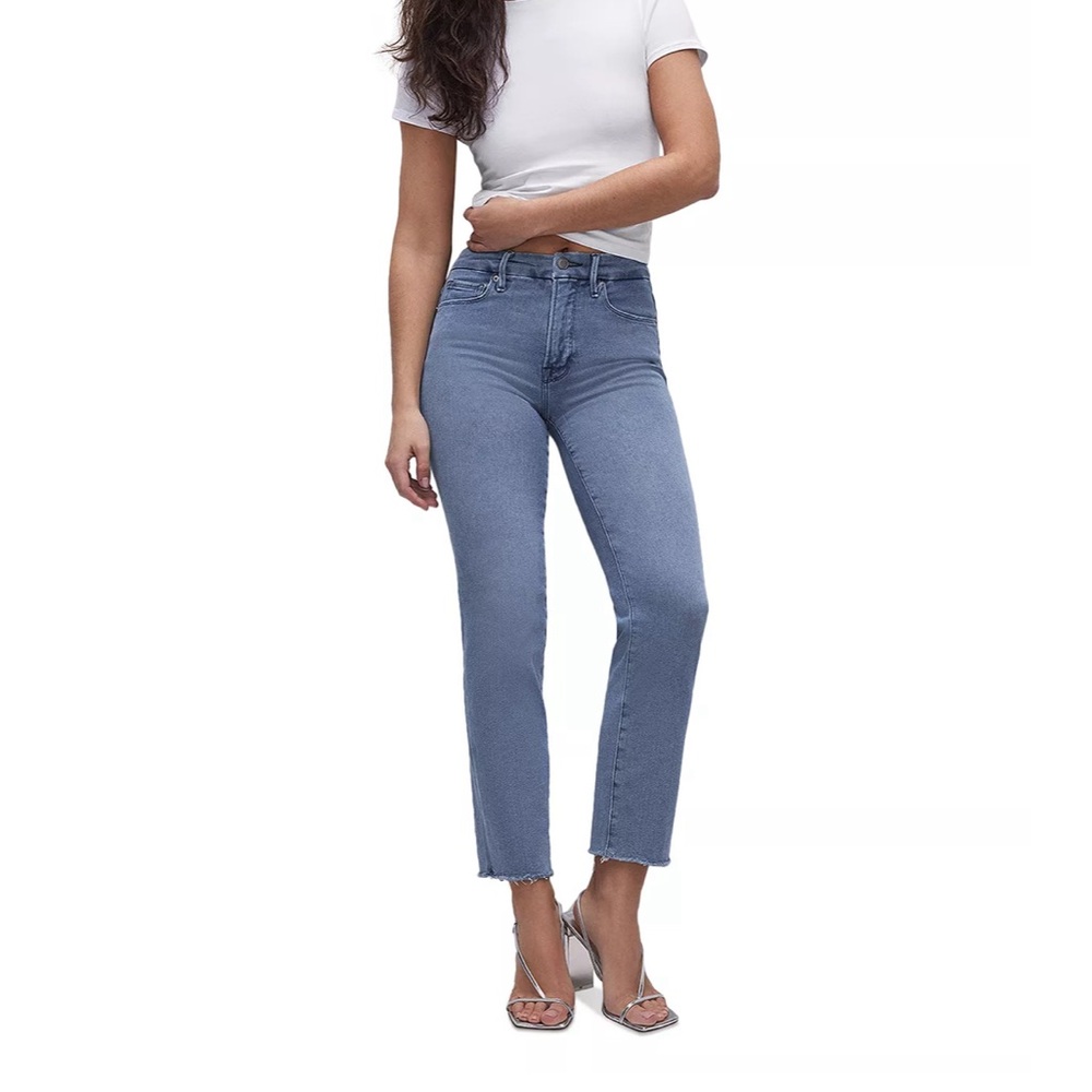 Good American Good Straight high rise jeans size 24